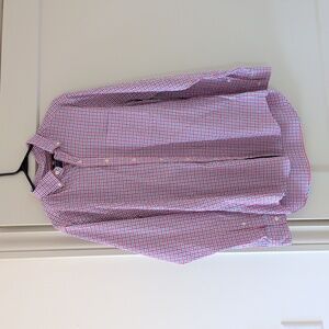 Vineyard Vines Red and Blue Plaid Men's Shirt